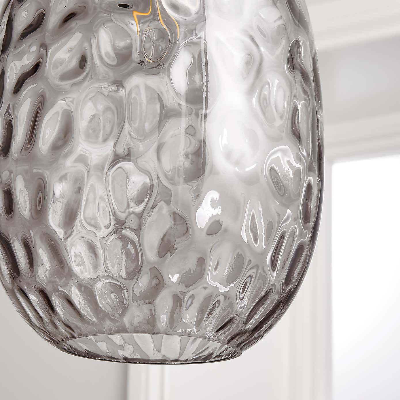 Elodie Dimpled Glass Easy Fit Pendant Shade
