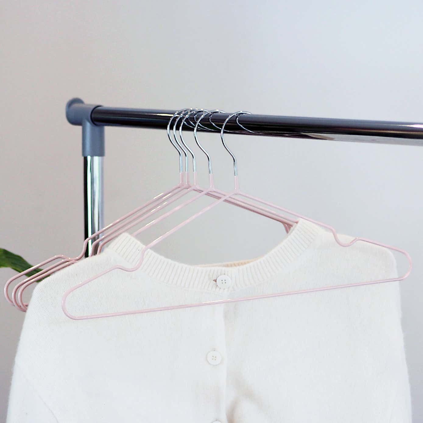 Set of 5 Coated Wire Hangers
