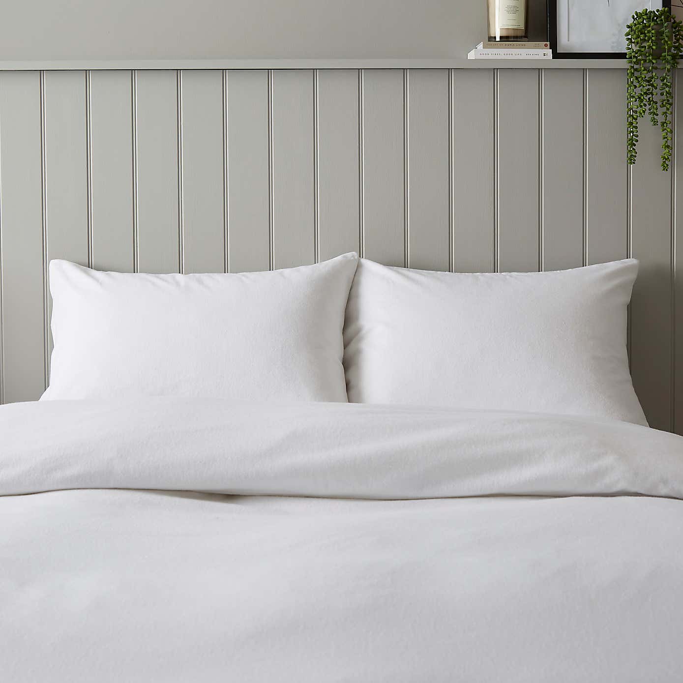 Soft & Cosy Brushed Cotton Standard Pillowcase Pair