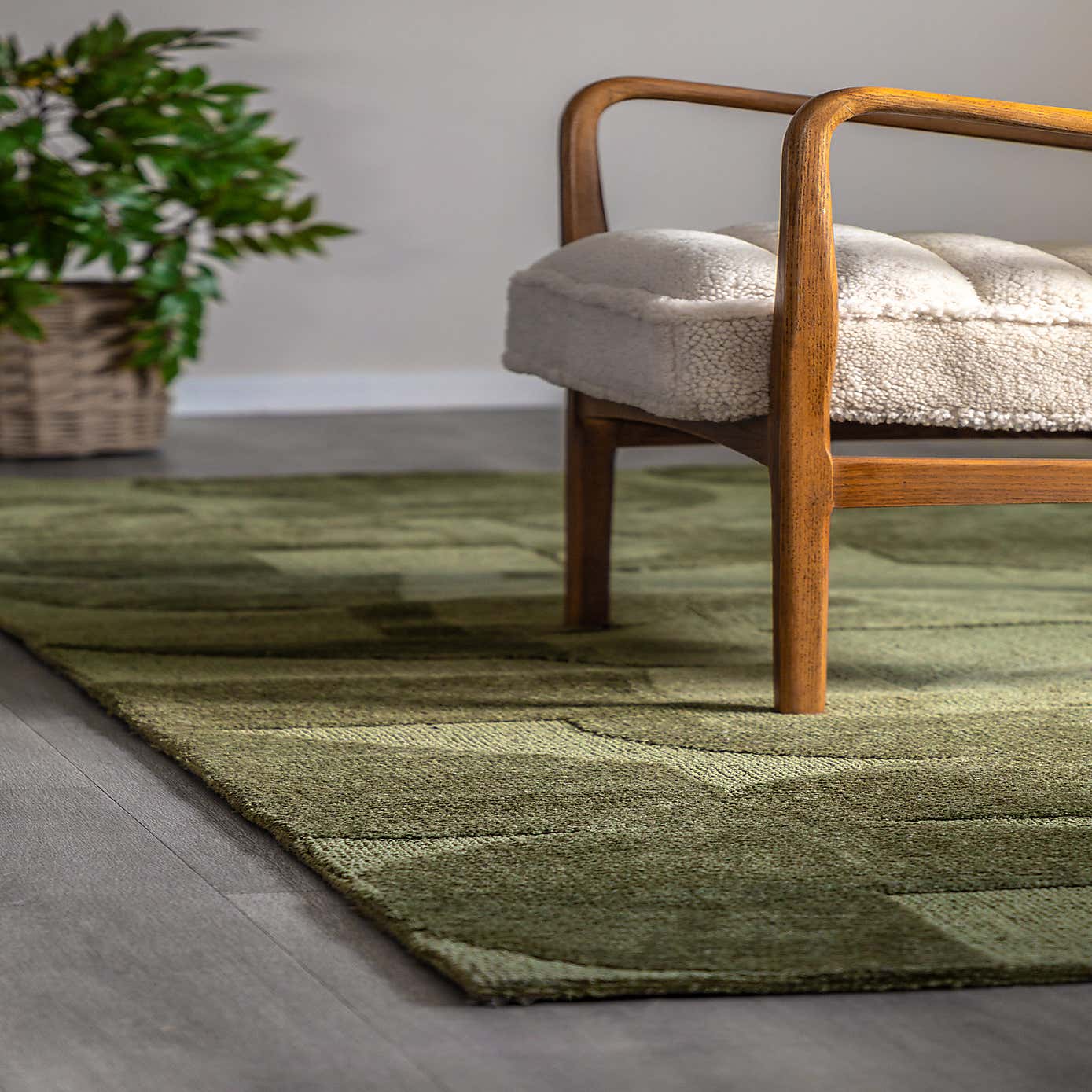 Cedar and Sage Sora Block Rug