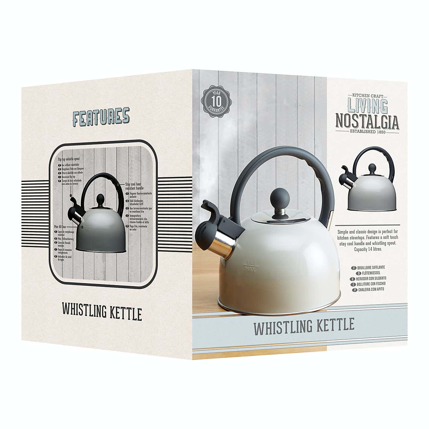 Stainless Steel Induction Hob Kettle with Whistle
