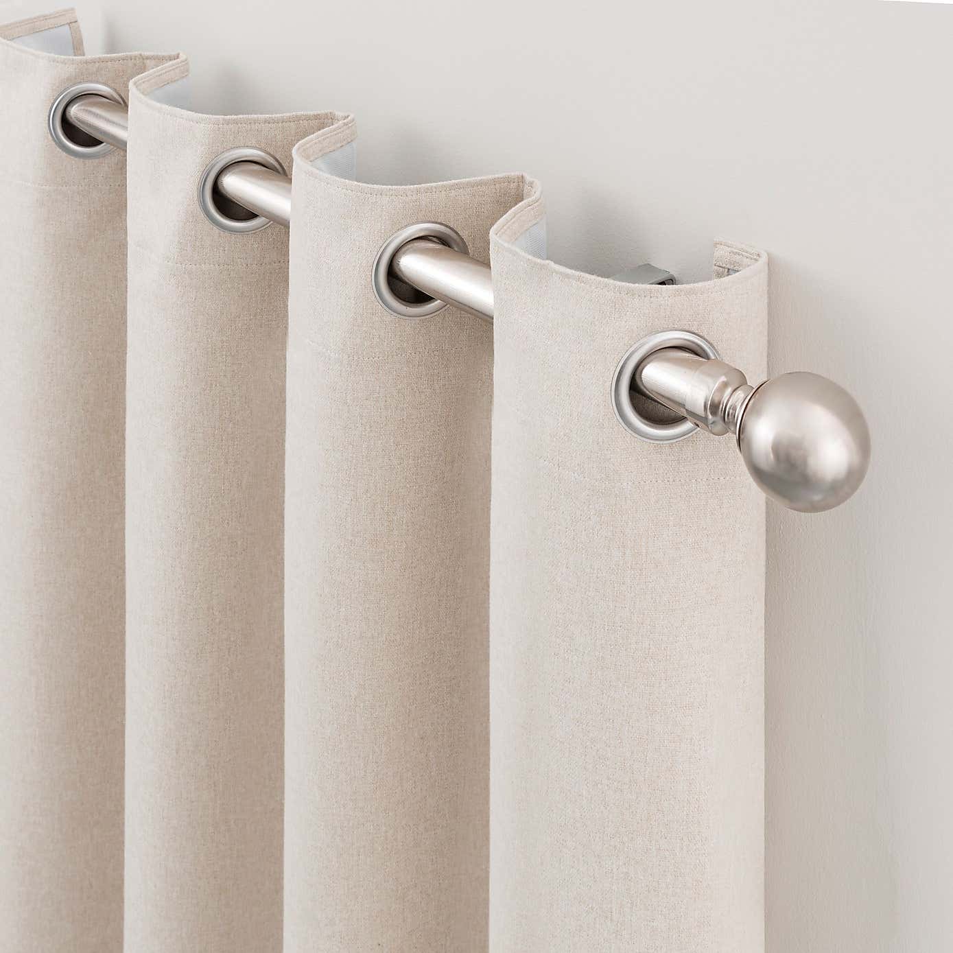 Luna Brushed Ultra Blackout Eyelet Curtains