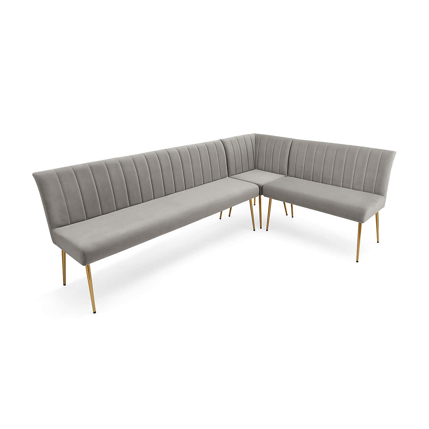 Kendall Velvet Corner Bench