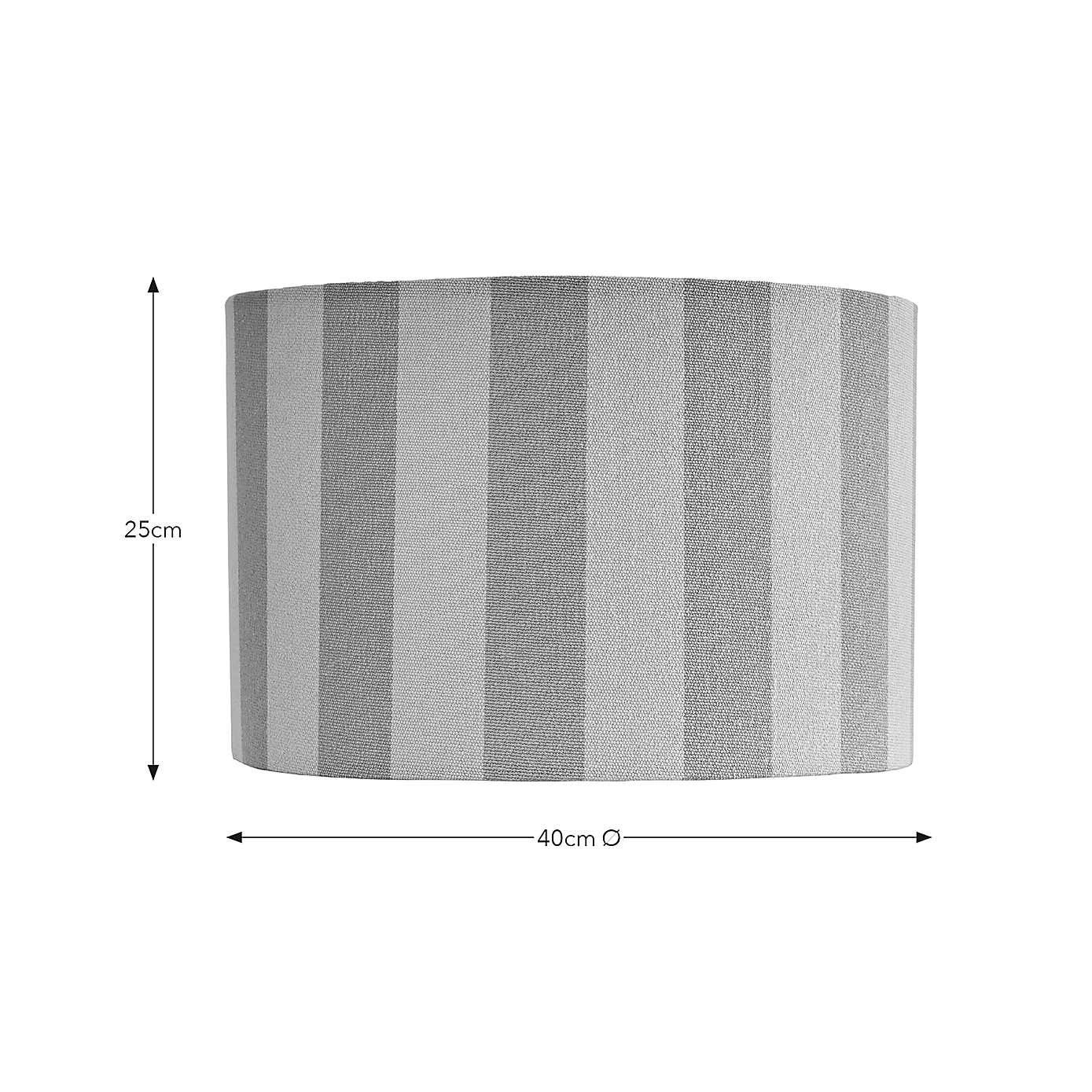 Beatrice Stripe Drum Lamp Shade