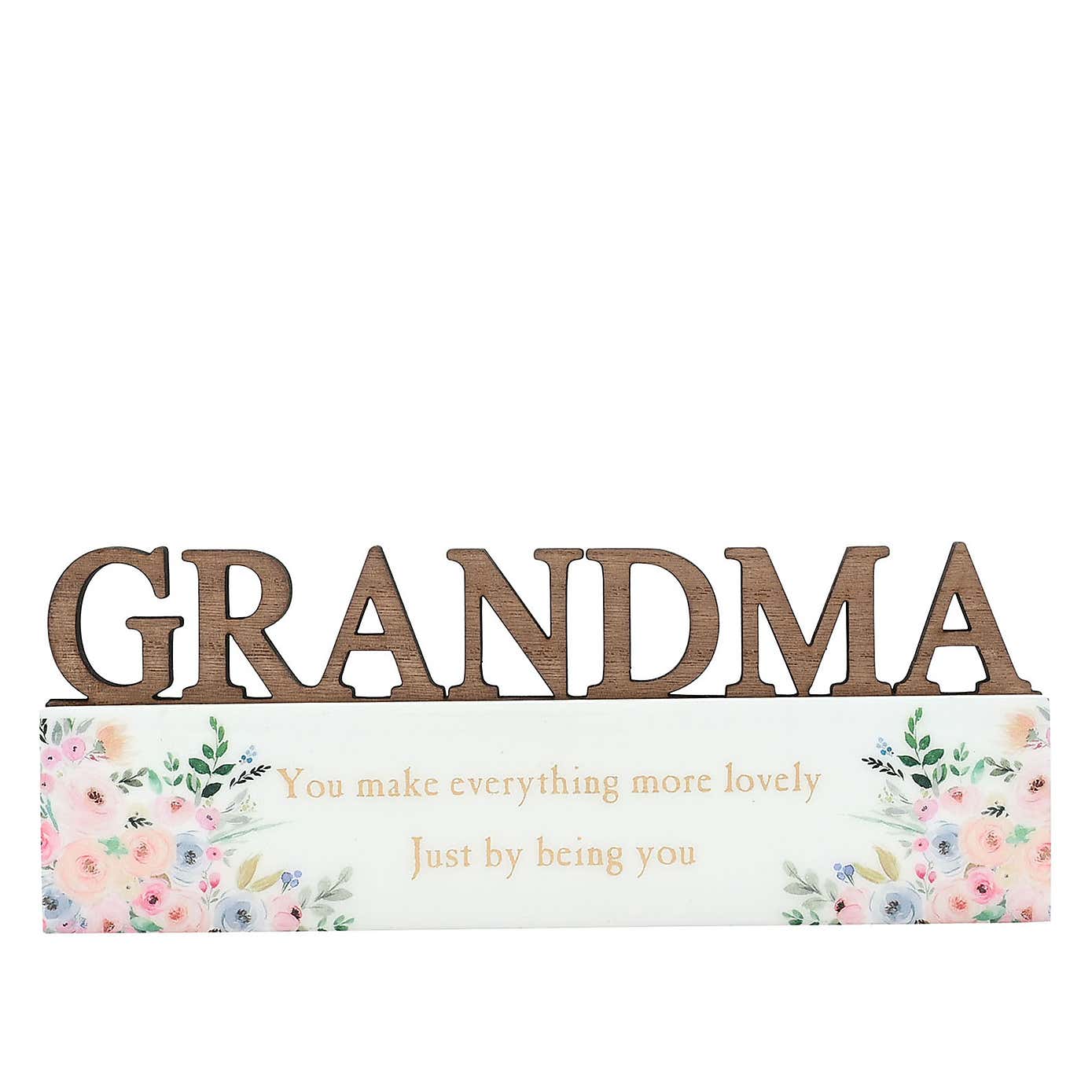 The Cottage Garden Grandma Word Plaque
