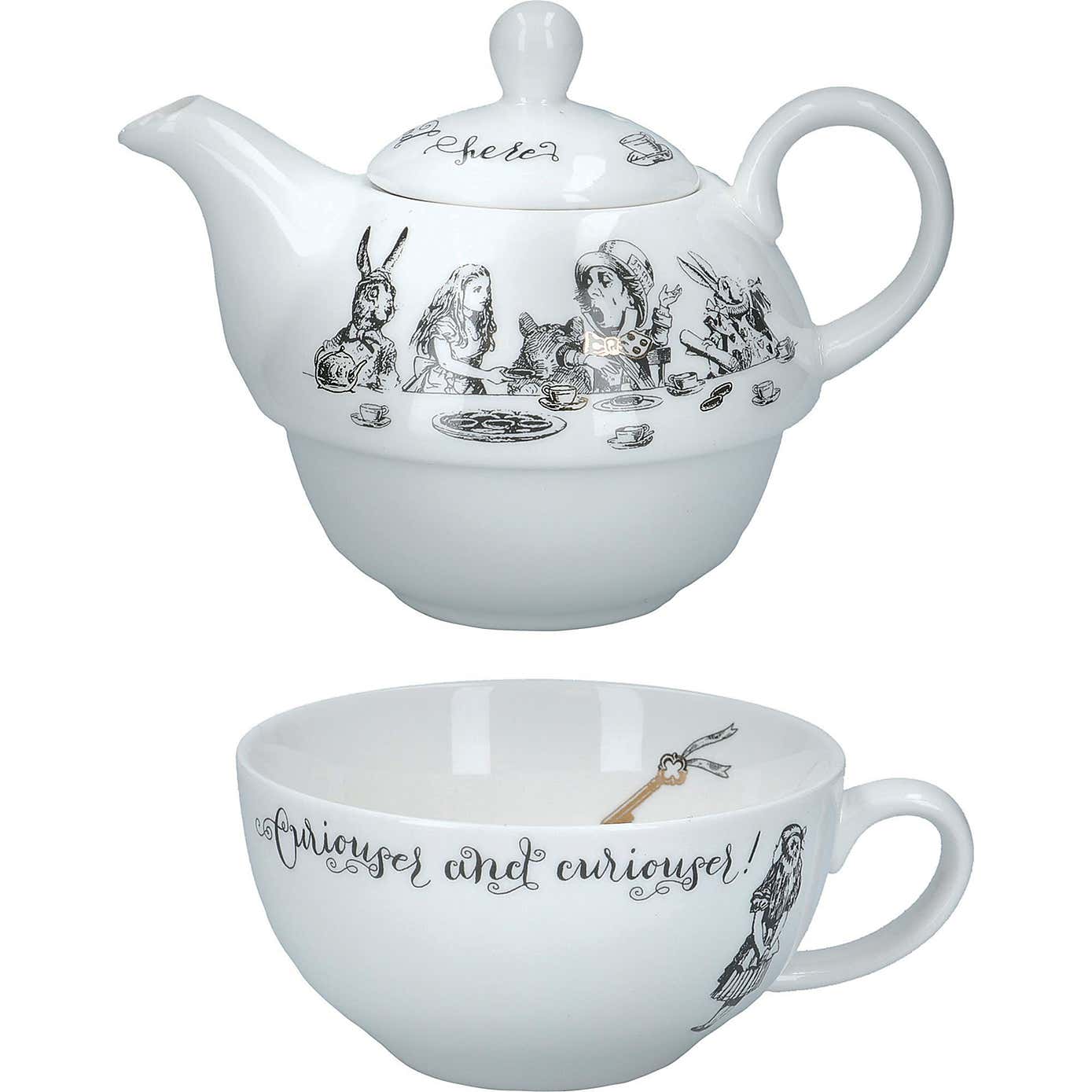 Alice in Wonderland Teapot For One