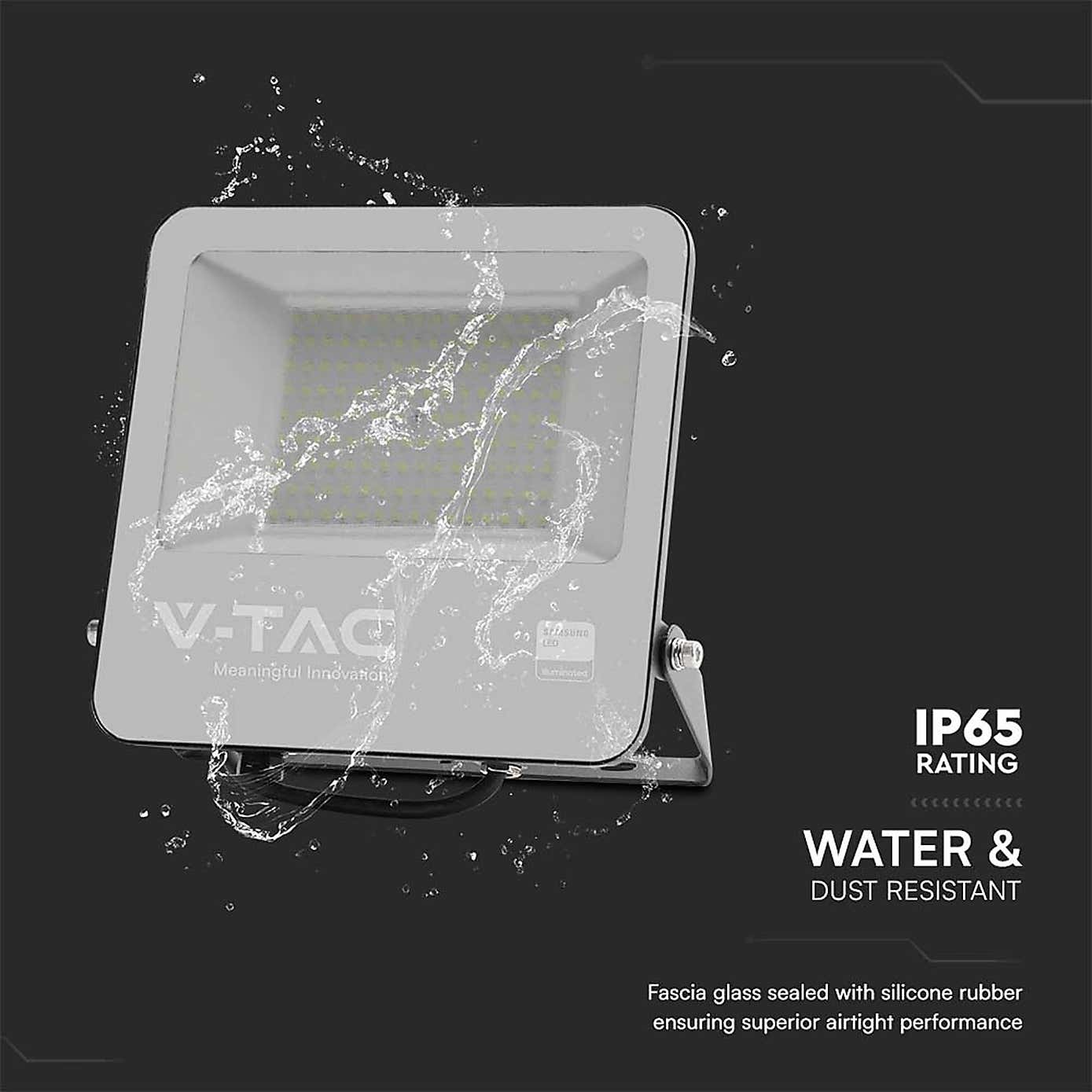 V-TAC 100W LED Floodlight Outdoor Wall Light