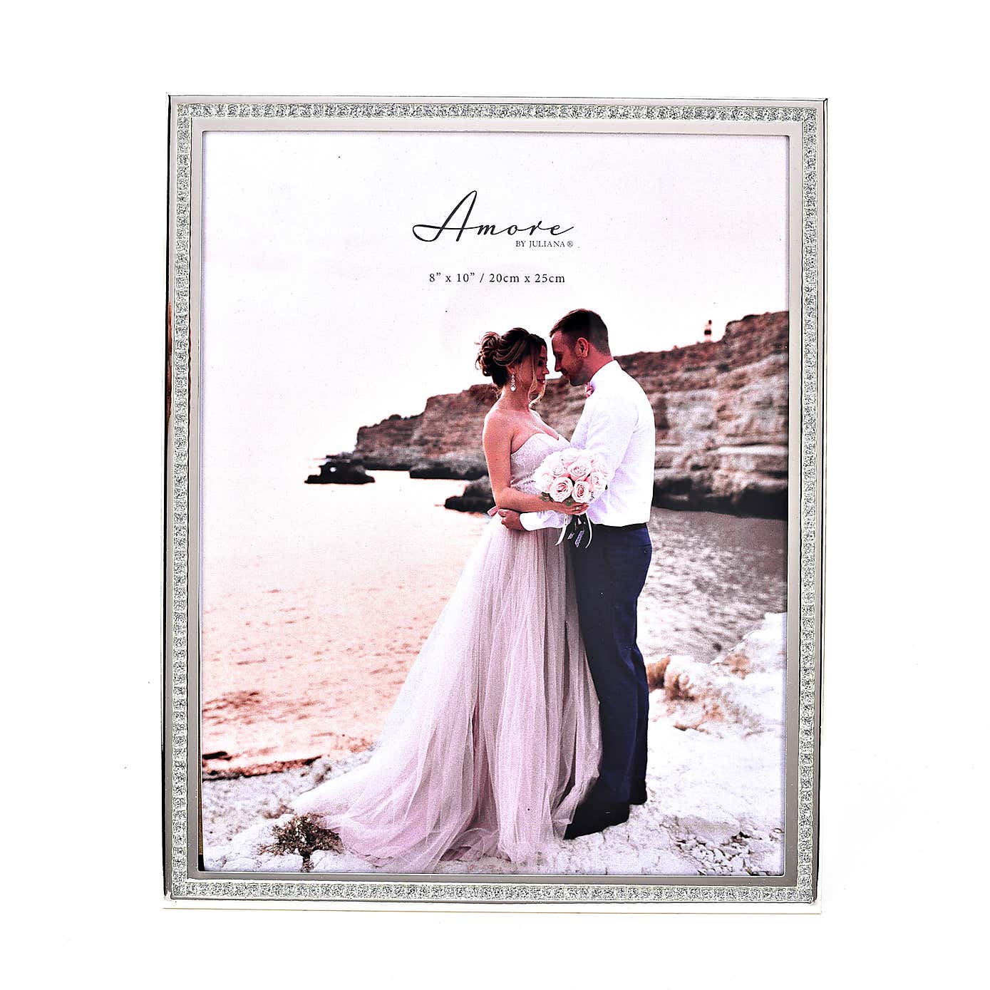 Amore Silver Sparkle Border Photo Frame