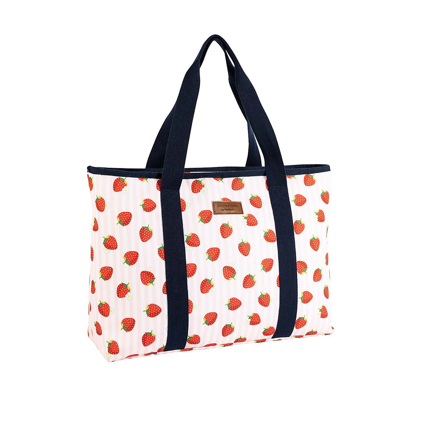 Strawberries & Cream 25 Litre Insulated Family Picnic Tote Bag with Shoulder Strap