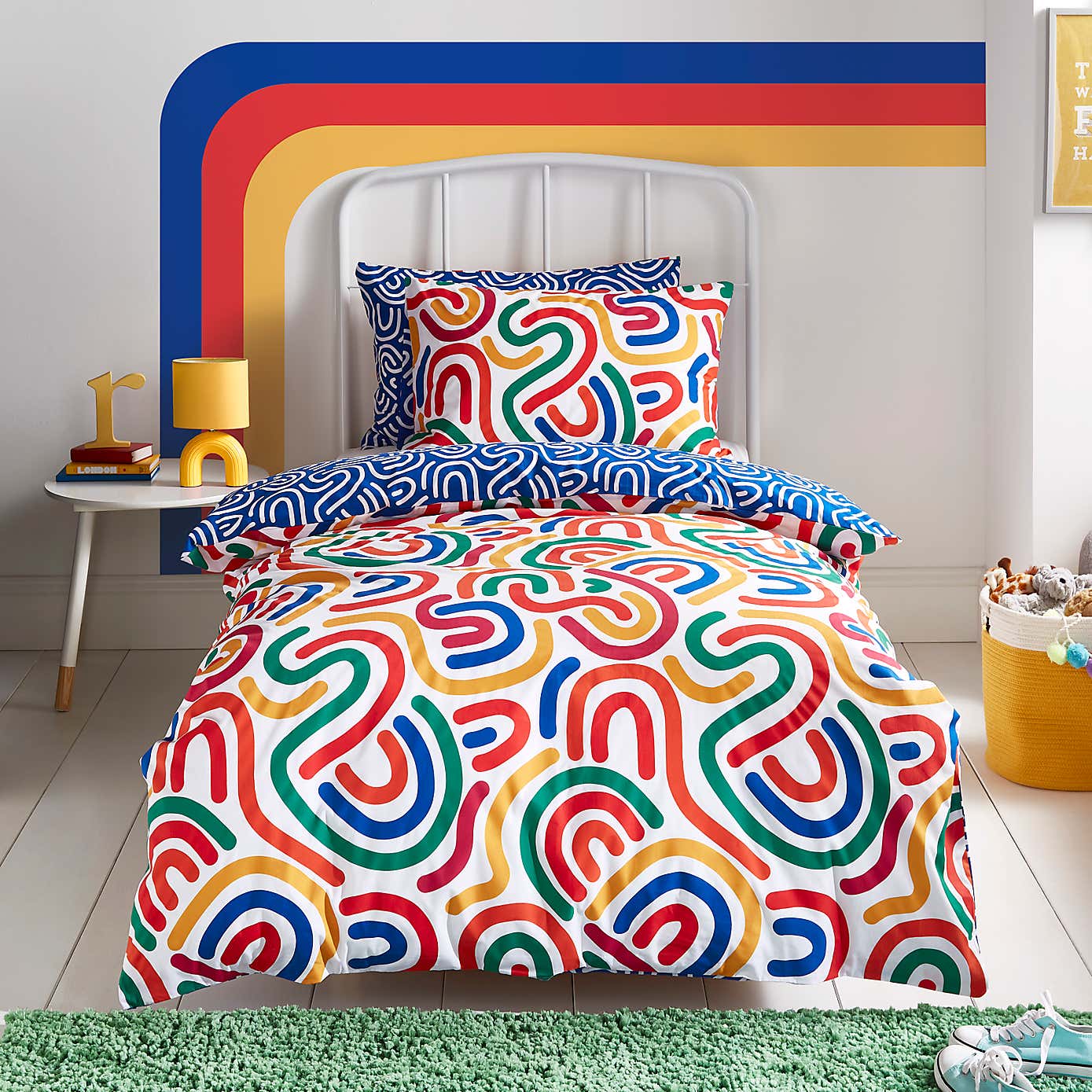 Bright Abstract Duvet Cover and Pillowcase Set