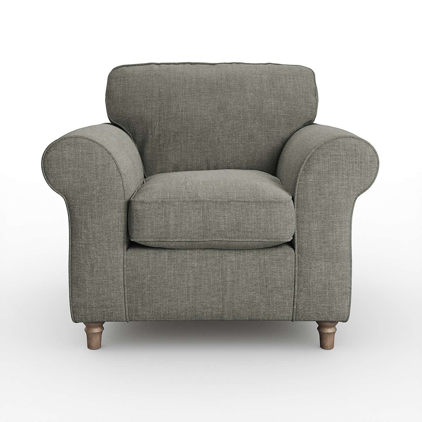 Flori Armchair, Tonal Plush Chenille