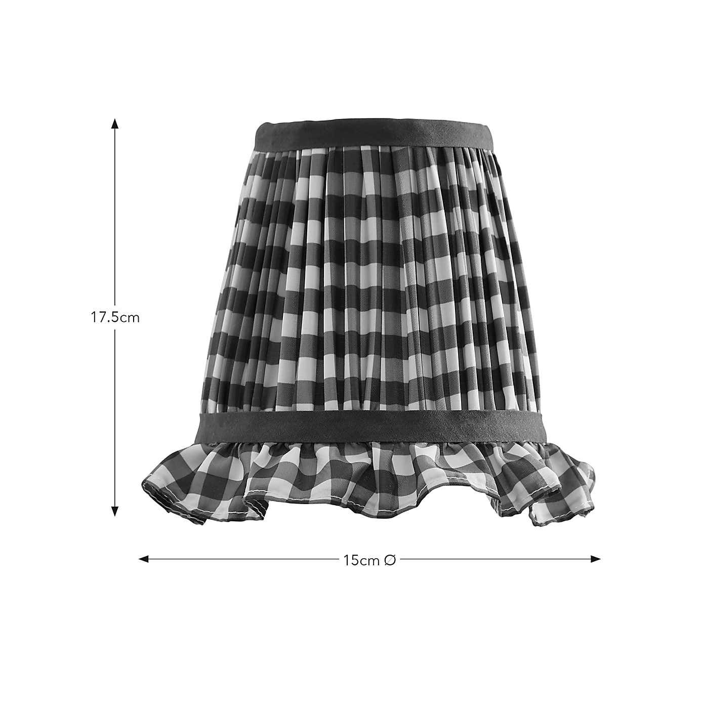 Carys Frilled Gingham Lamp Shade