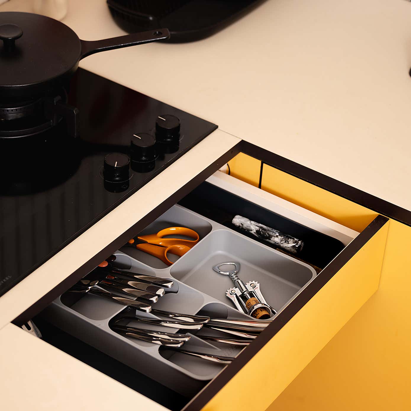 DrawerStore Grey Expanding Cookware Organiser