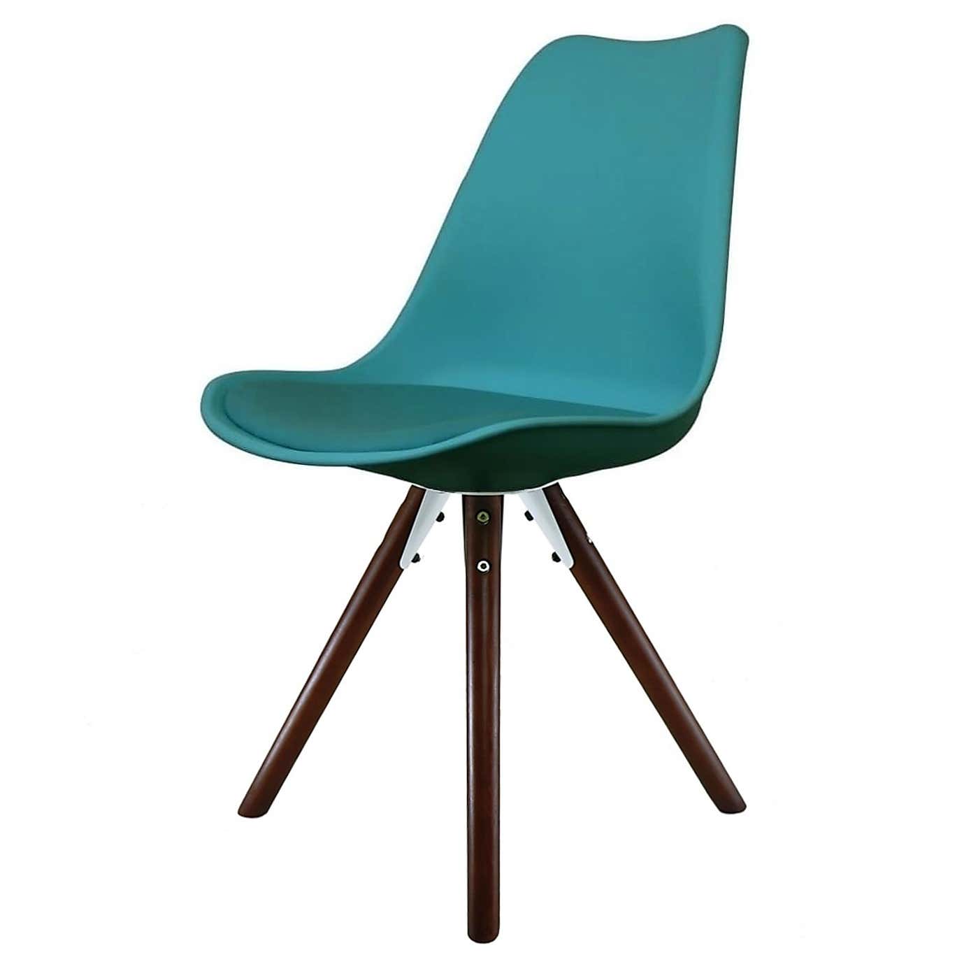 Fusion Living Soho Plastic Dining Chair with Pyramid Legs