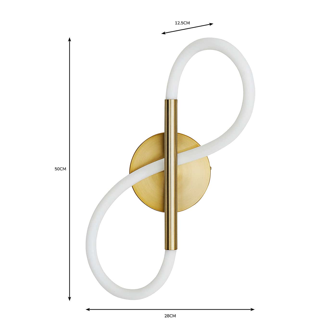 Flexi Integrated LED Wall Light 20cm