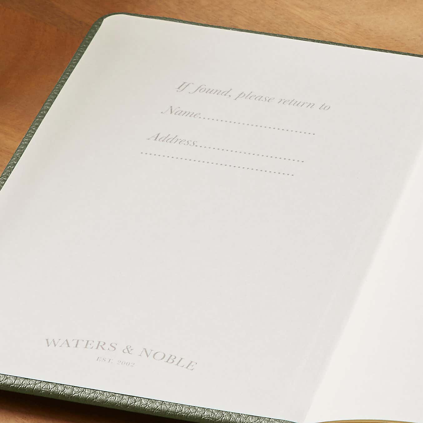 Waters and Noble Premium Faux Leather Notebook