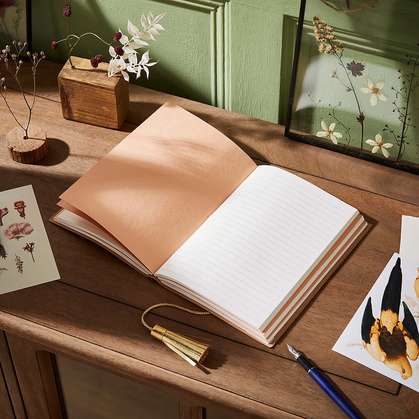 Recycled Leather Kaleidoscope Notebook