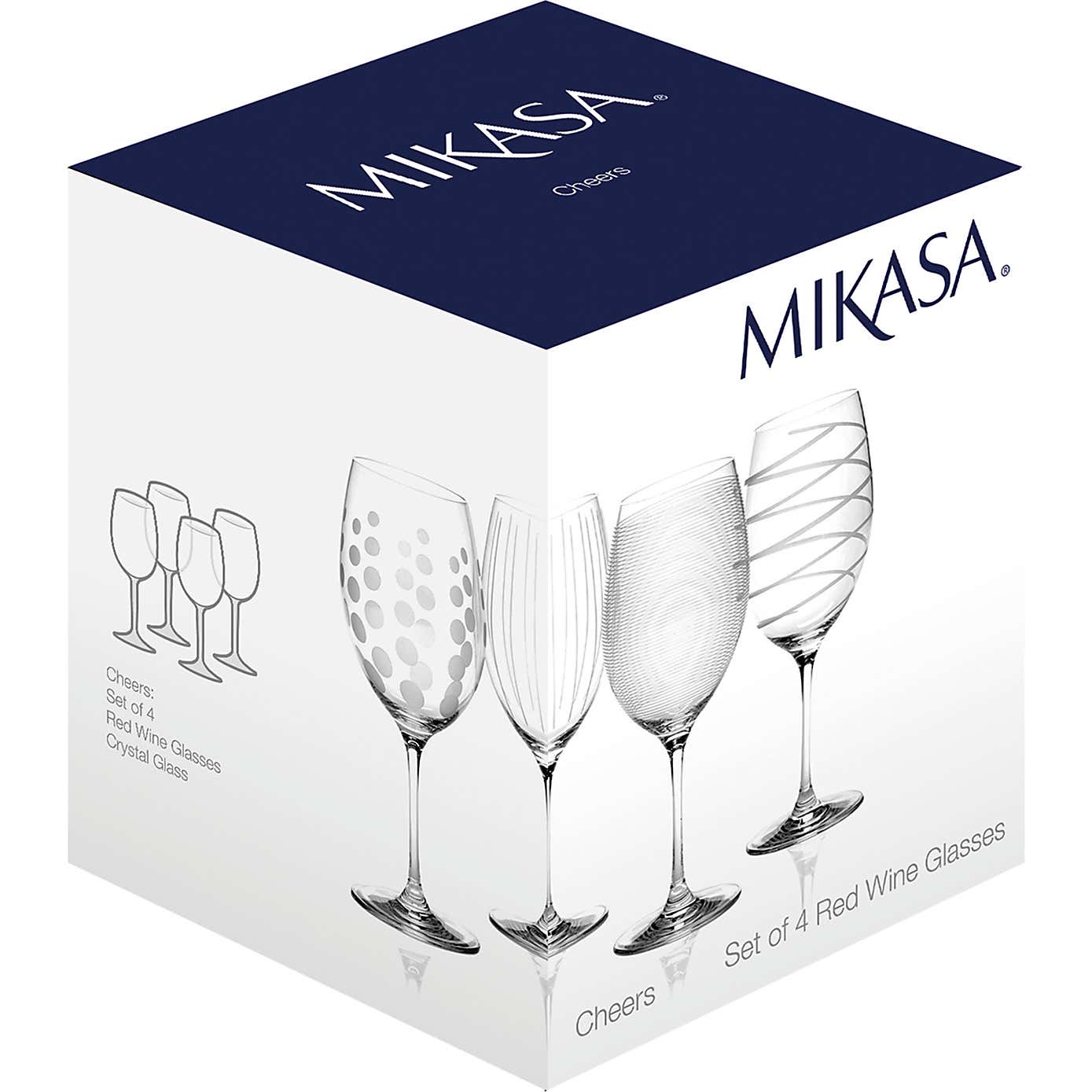 MIKASA Cheers Set of 4 Red Wine