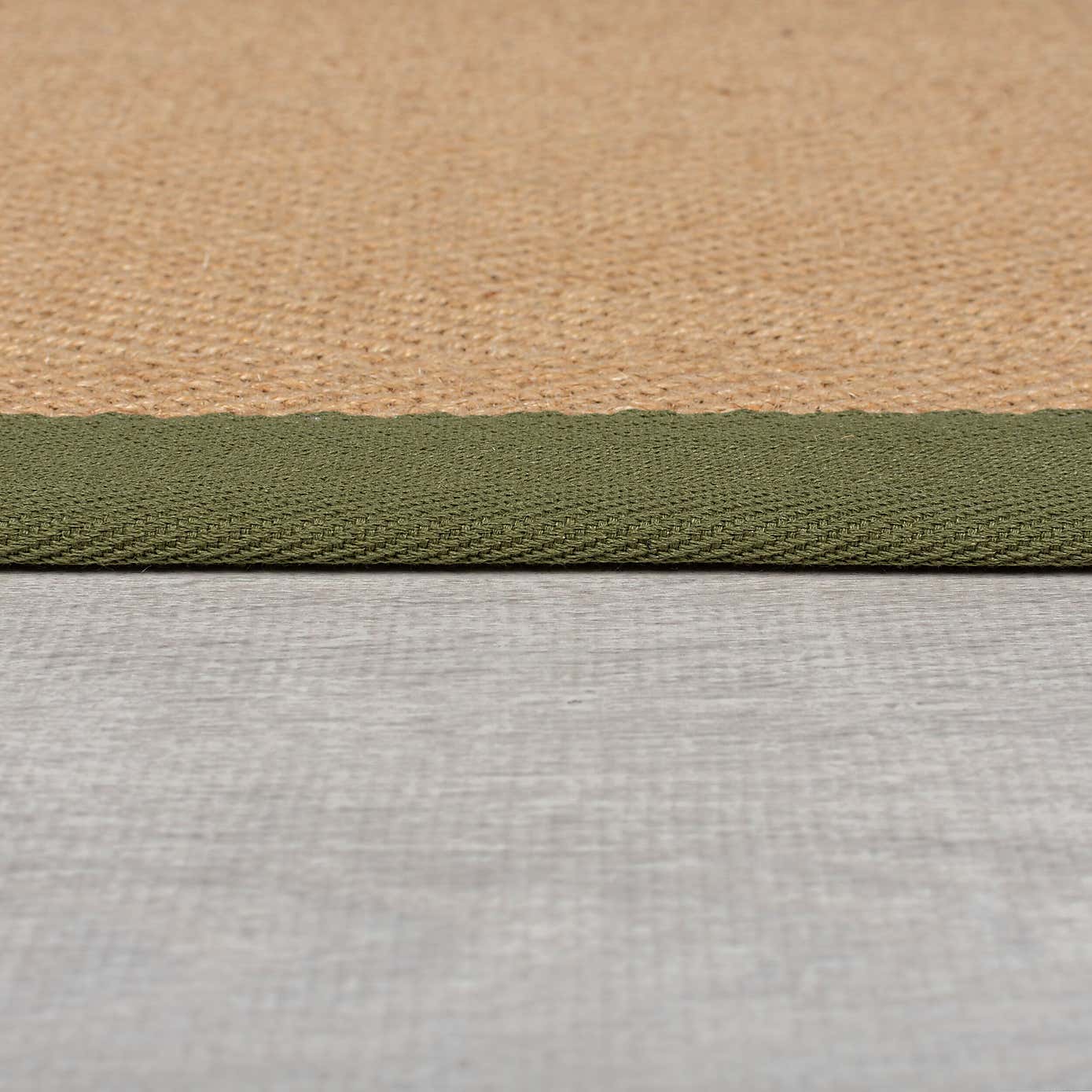 Herringbone Jute Border Stair Runner