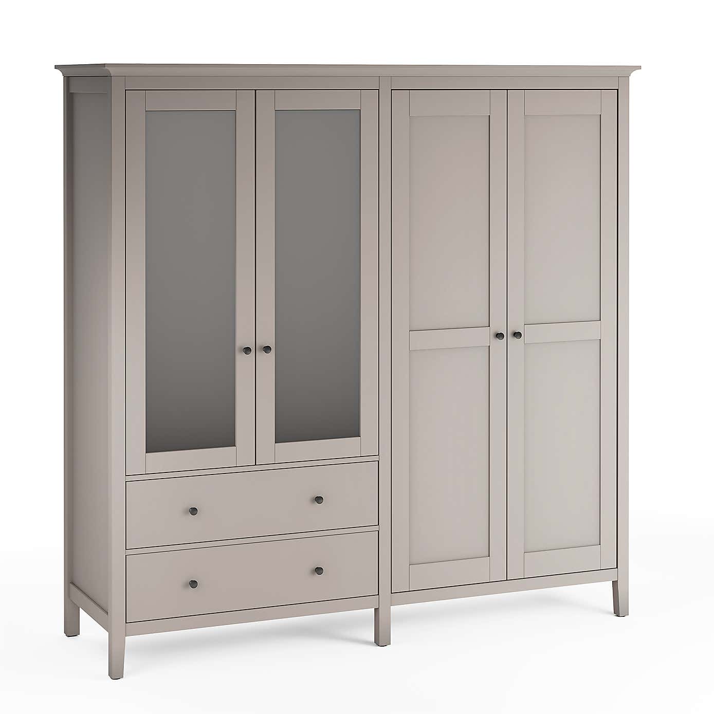 Lynton Mirrored 4 Door Wardrobe