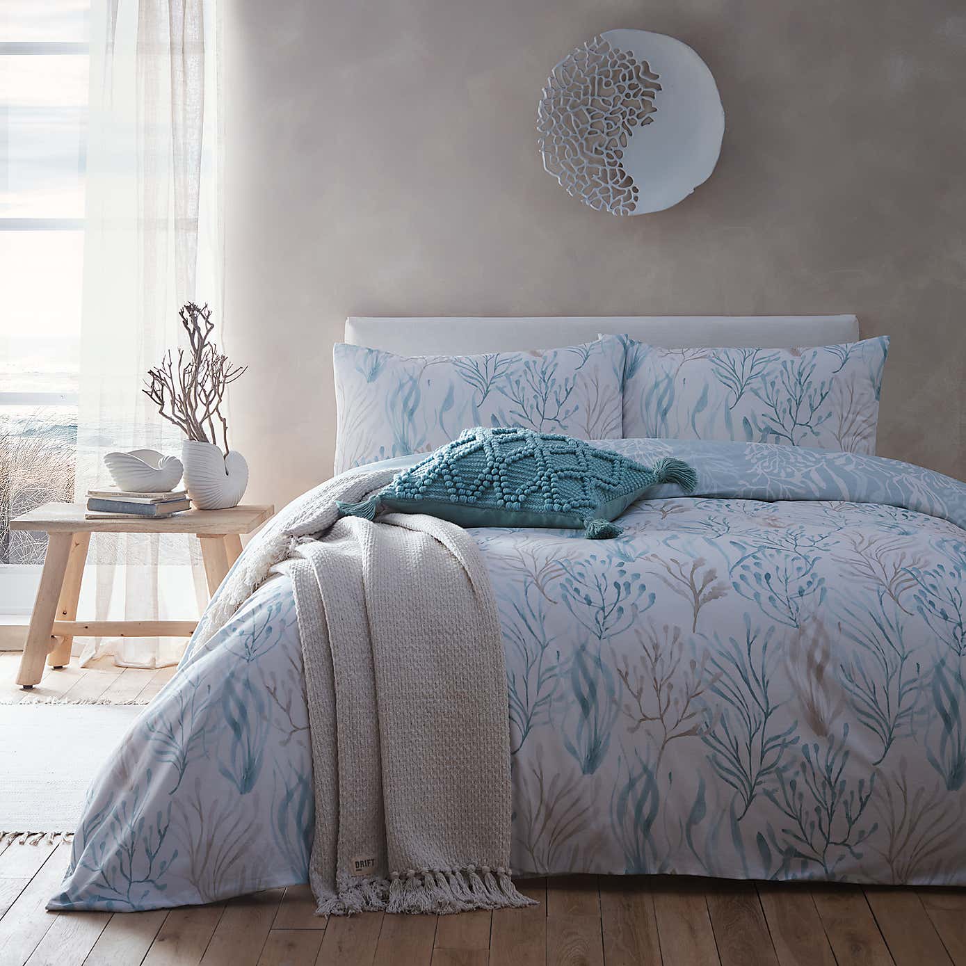 Drift Home Cora Duvet Cover and Pillowcase Set