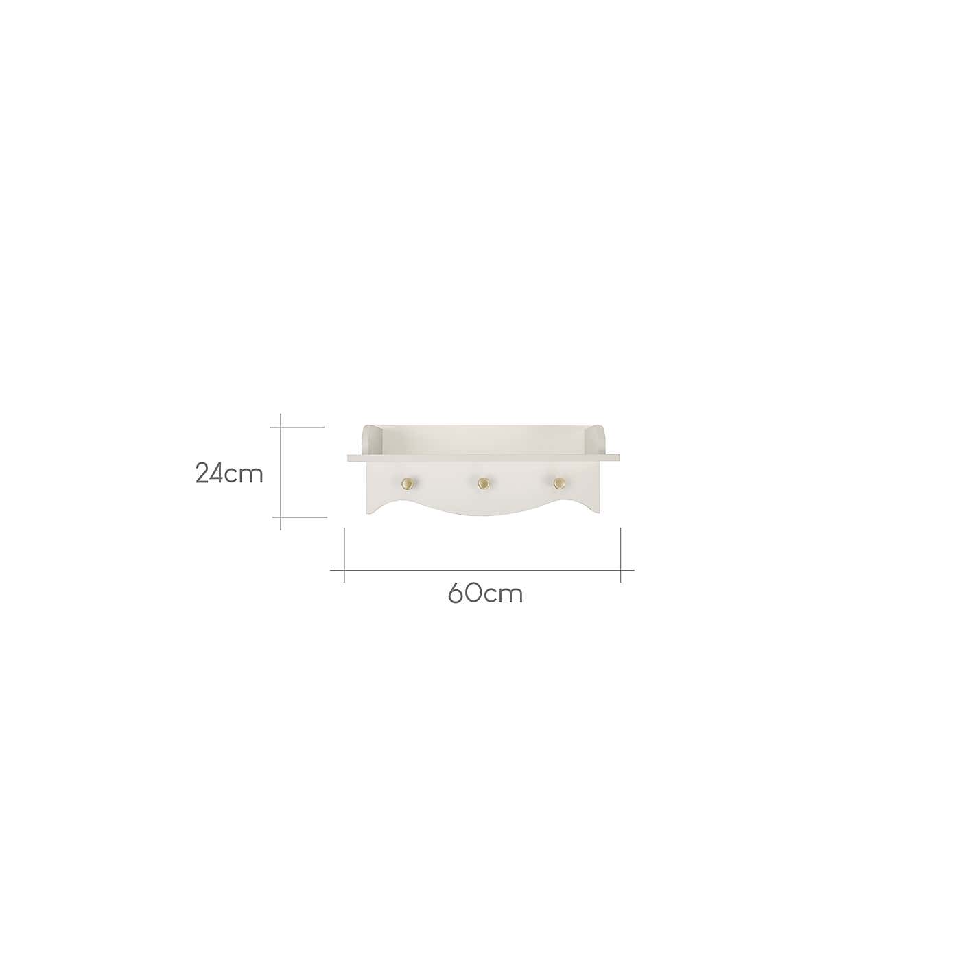 CuddleCo Clara Shelf, White