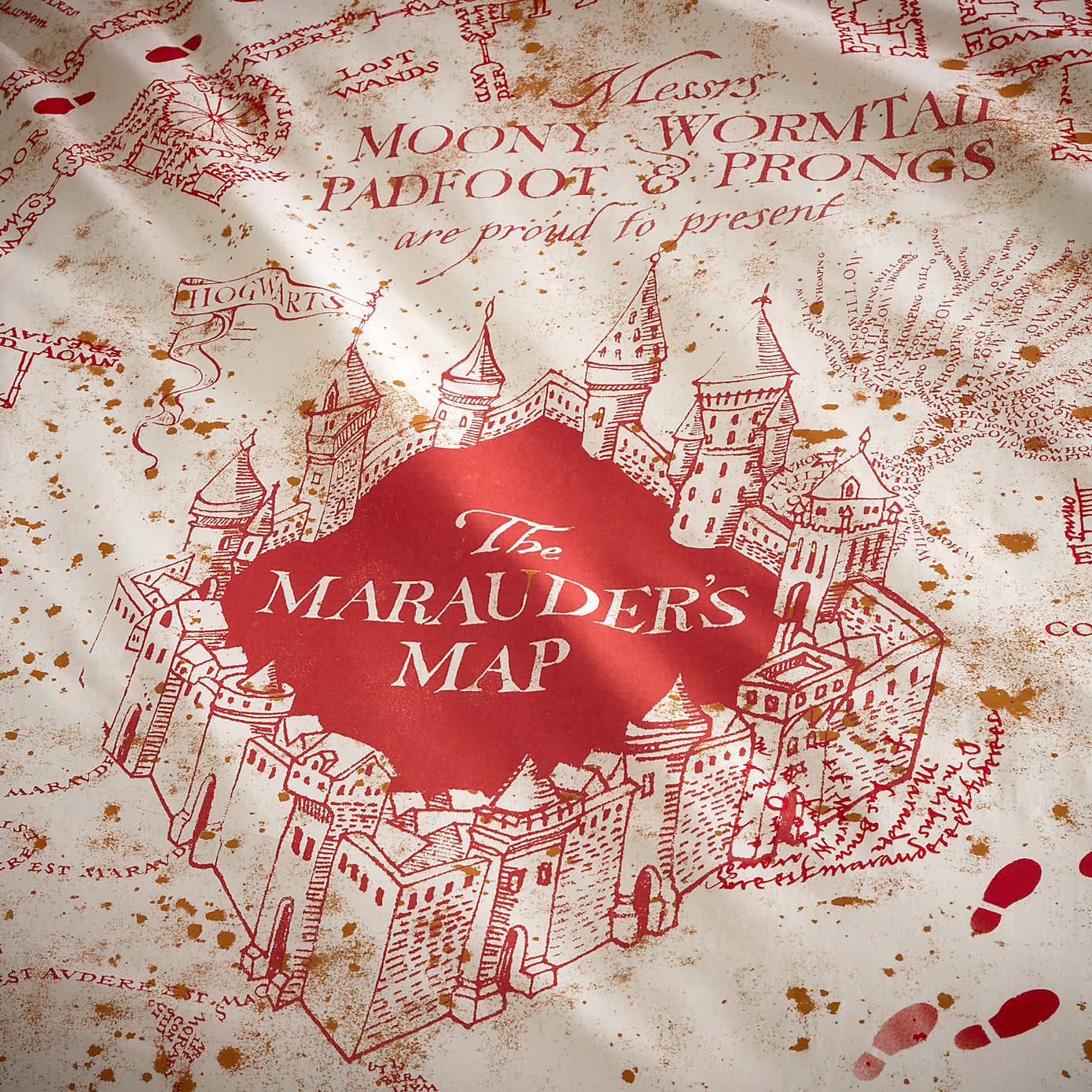 Harry Potter Maruders Map Duvet Cover and Pillowcase Set