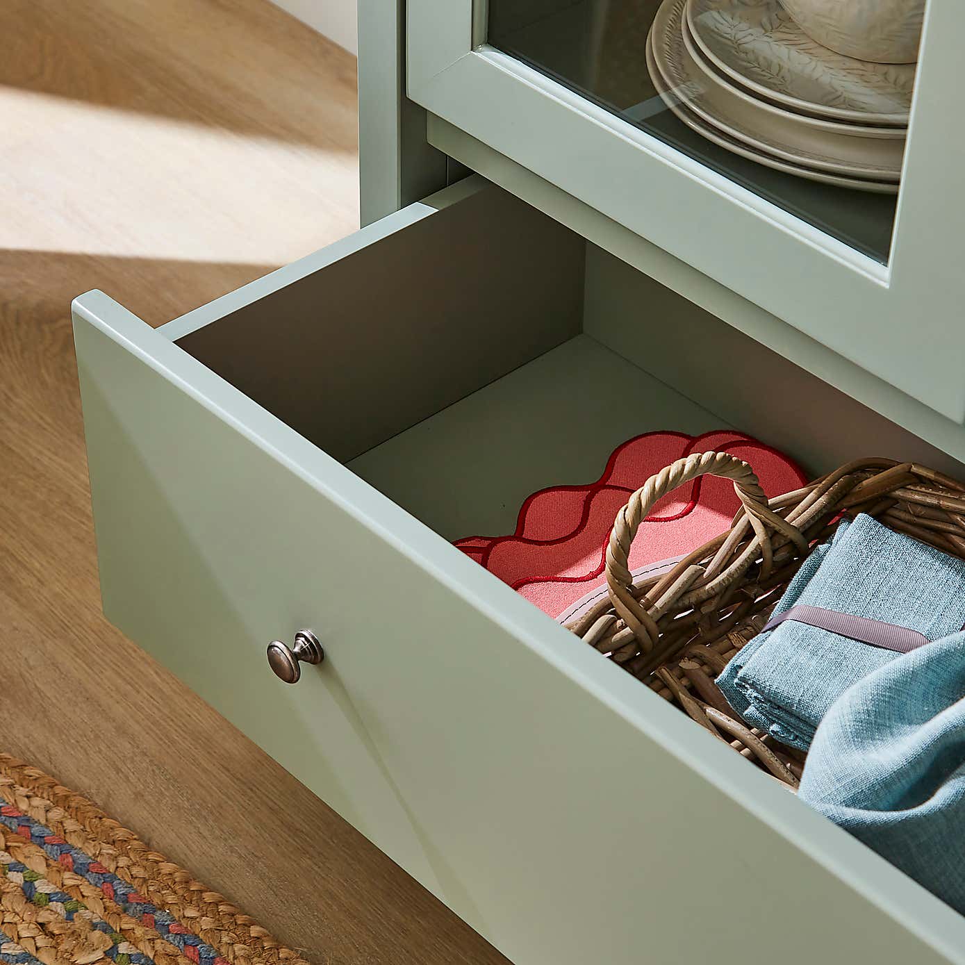 Beatrice Striped Tall Cabinet