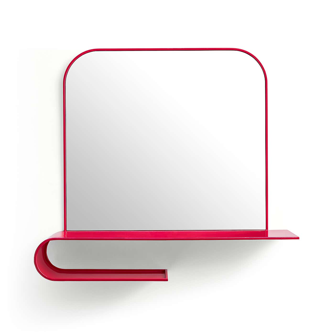 Elements Squoval Wall Mirror with Curling Shelf