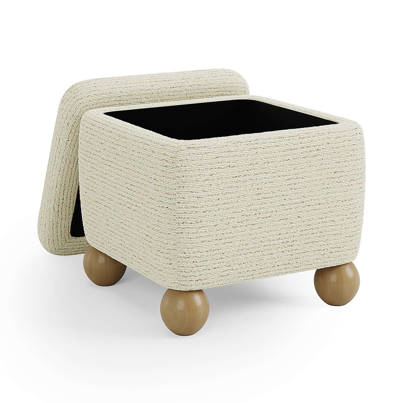 Nylah Boucle Fleck Storage Footstool