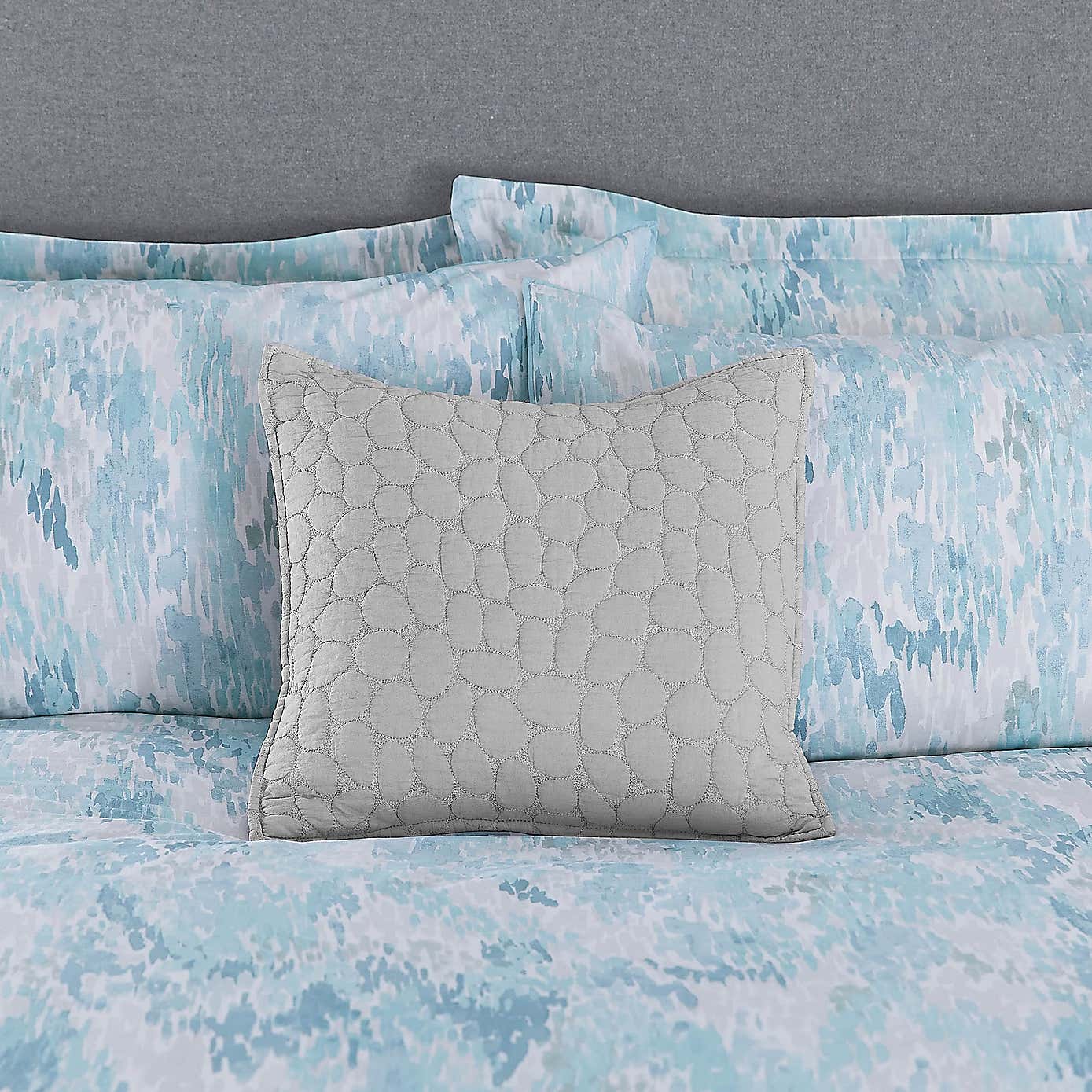 Pebble Grey Square Cushion