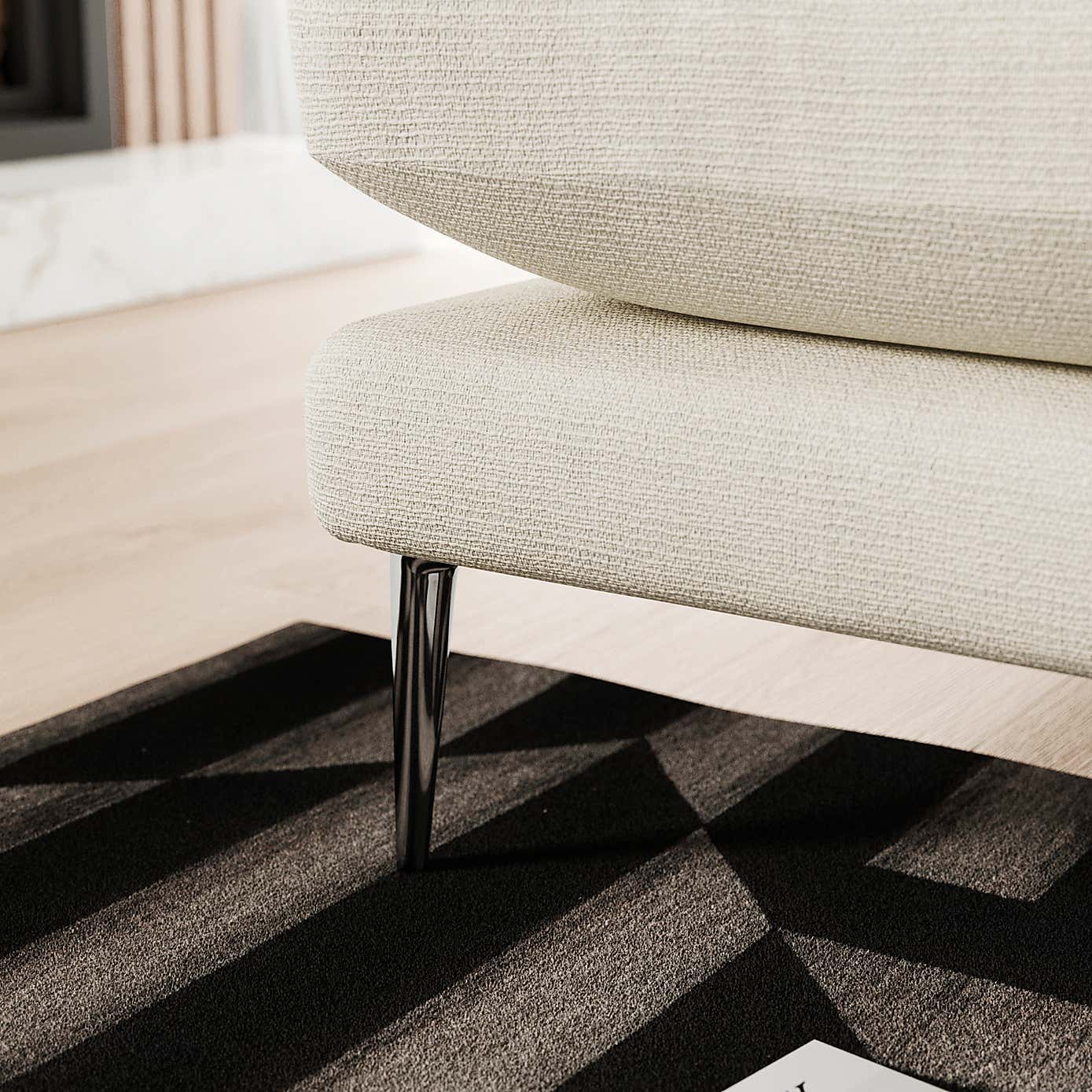 Lawson Chunky Tonal Weave Corner Chaise Sofa