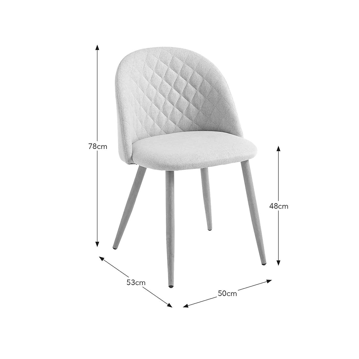 Astrid Dining Chair, Natural Fabric