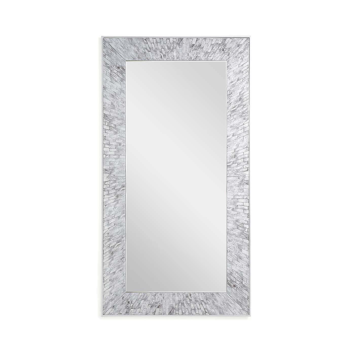 Luxe Tiled Full Length Leaner Mirror
