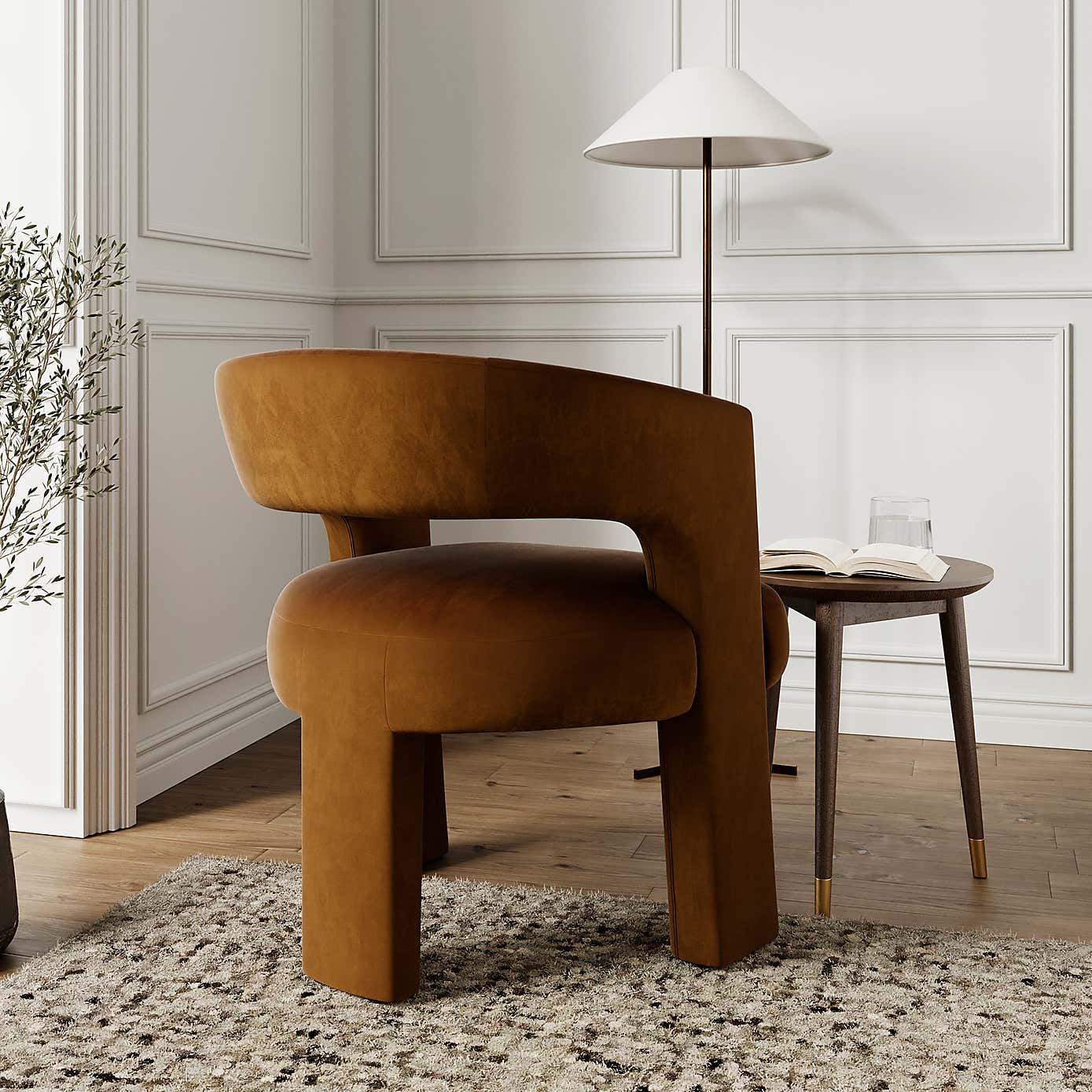 Remi Velvet Accent Chair