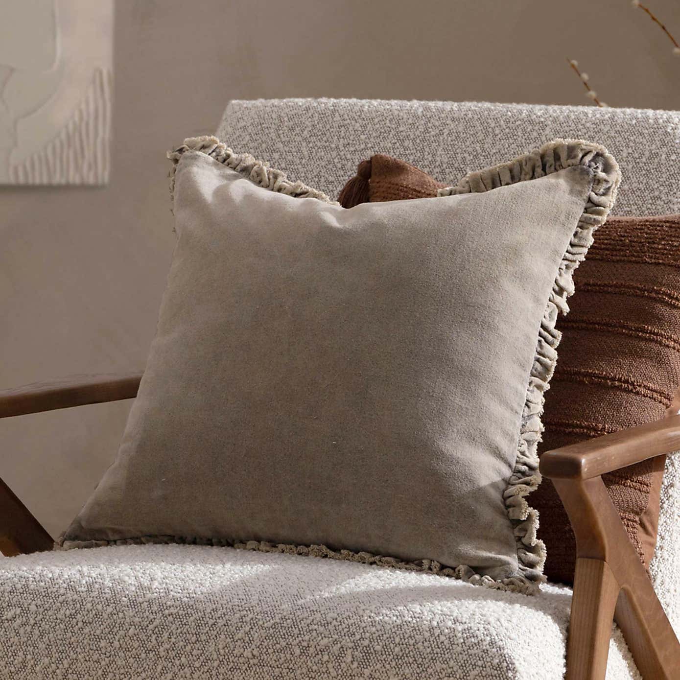 Bertie Velvet Square Cushion