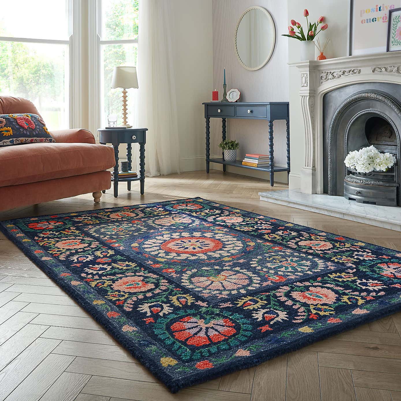 Hani Floral Wool Rug