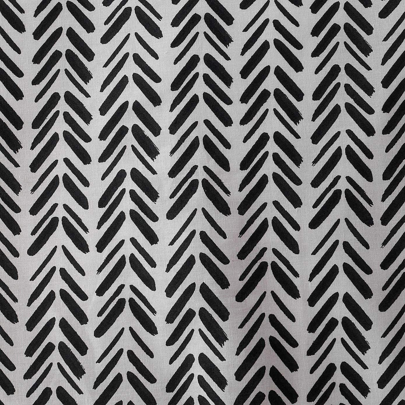 Anthony Repeat Black 100% Cotton Oxford Pillowcase