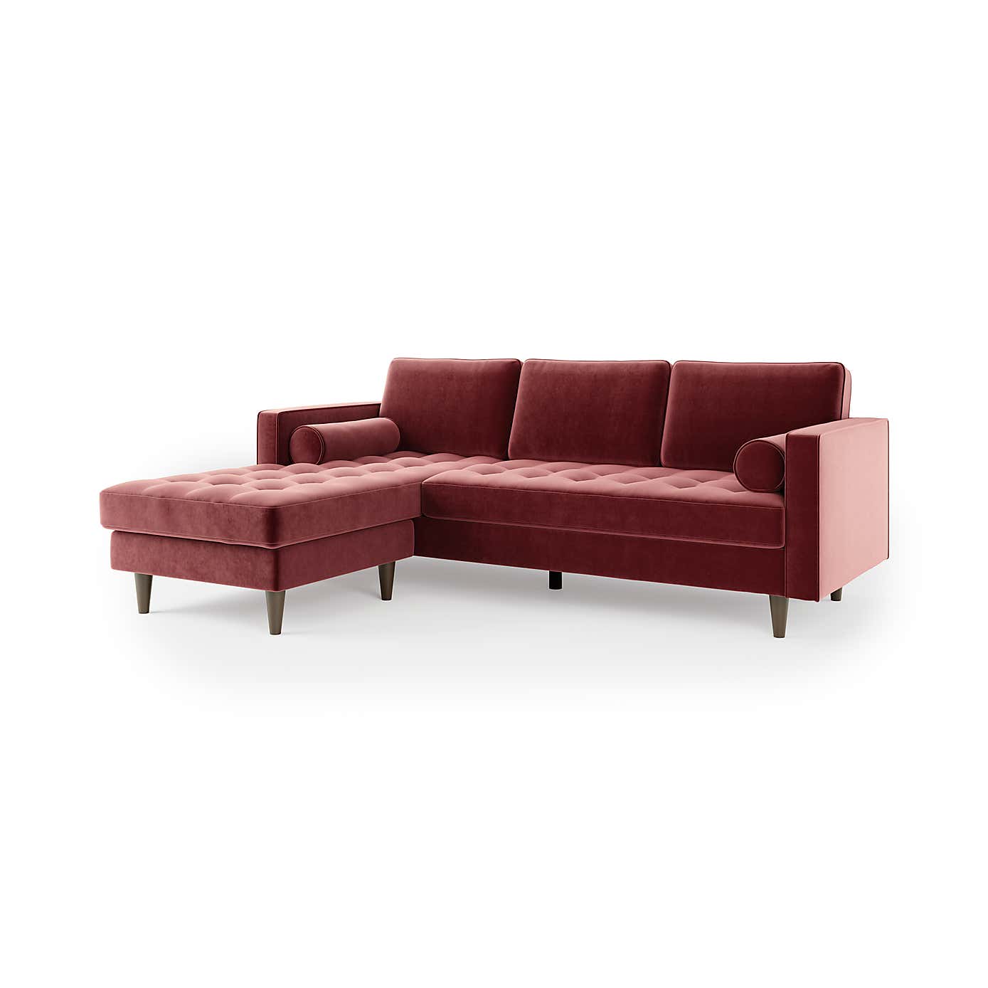 Zoe Velvet Corner Chaise Sofa