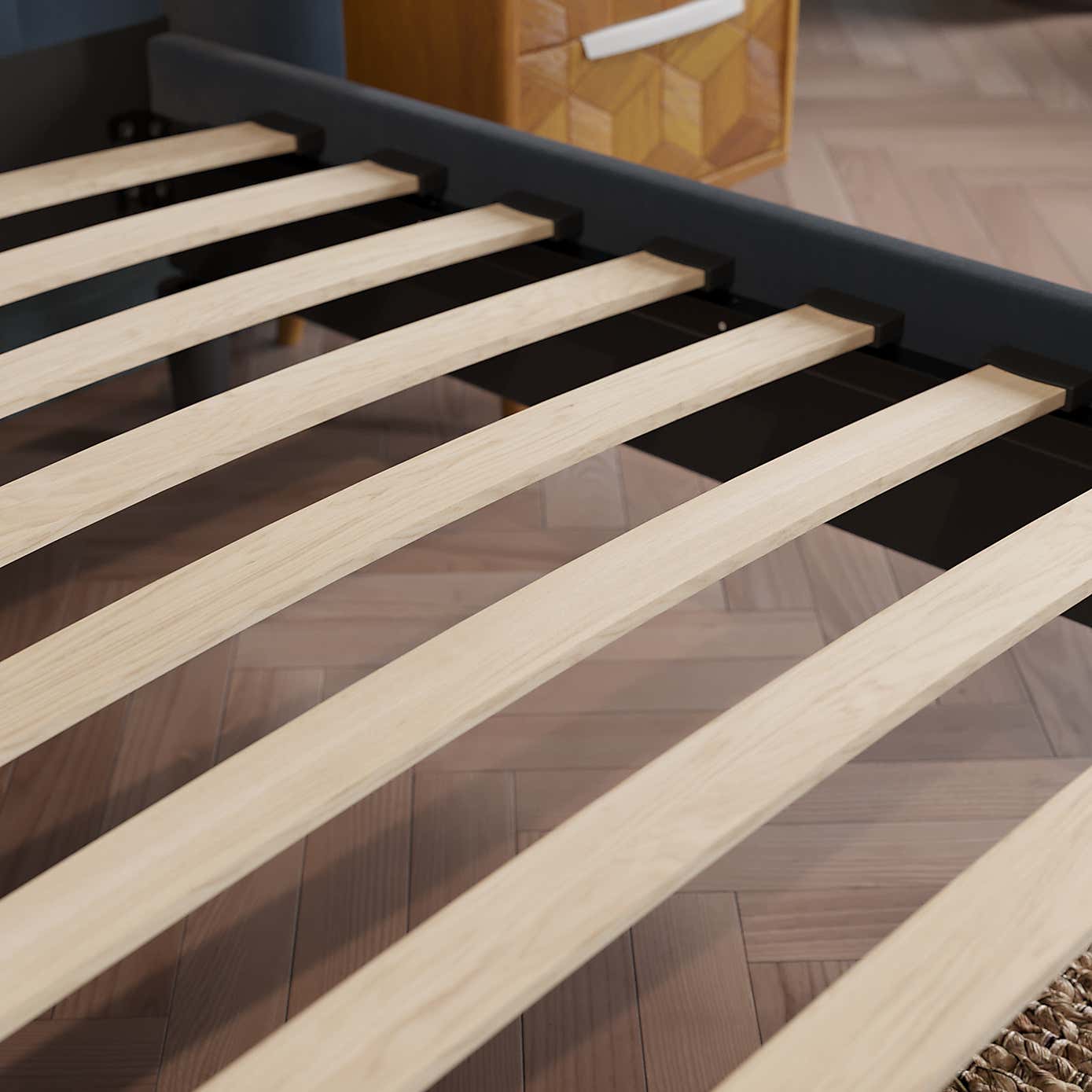 Alara Pleated Velvet Bed