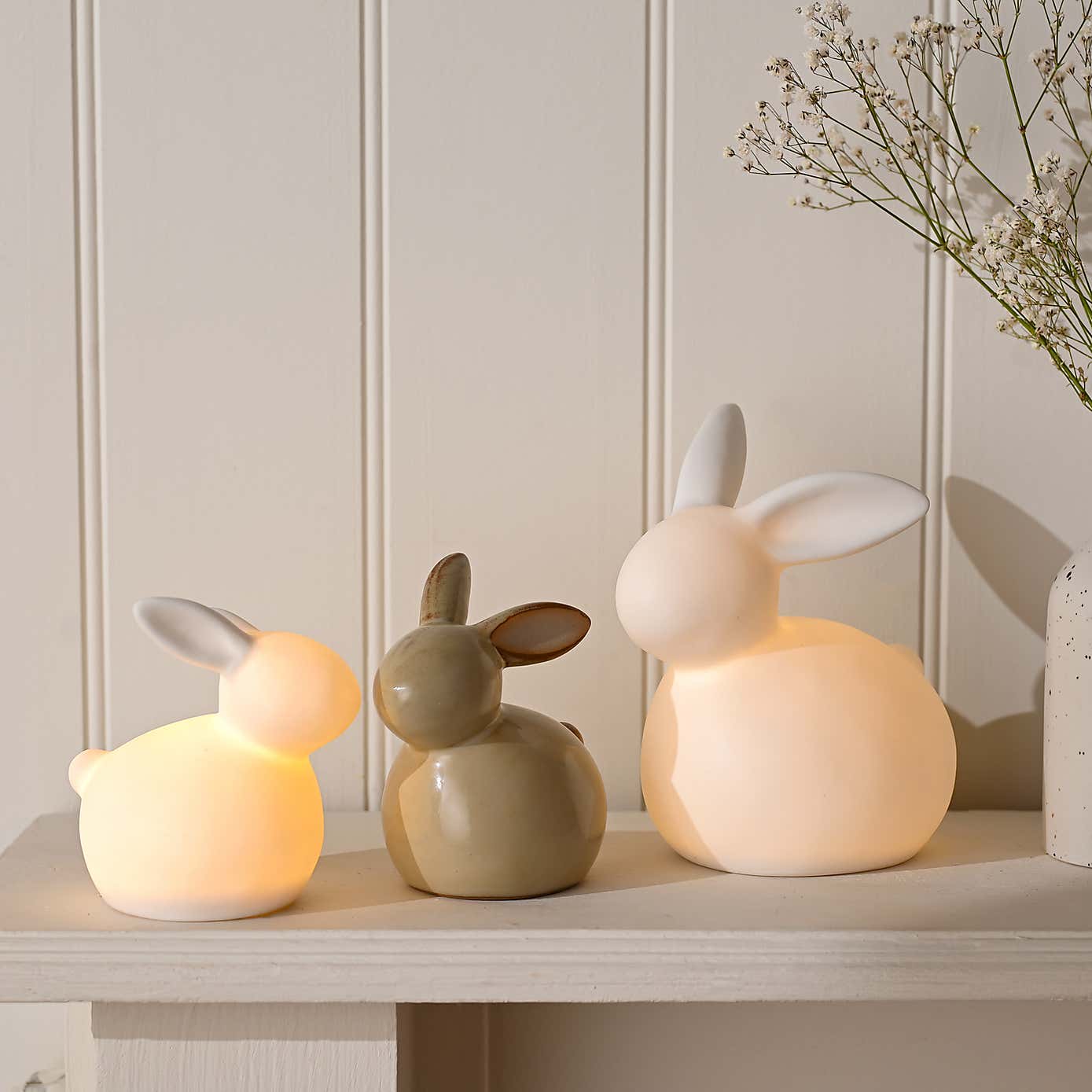 Eggs Traordinary Gifting Ceramic Bunny Taupe