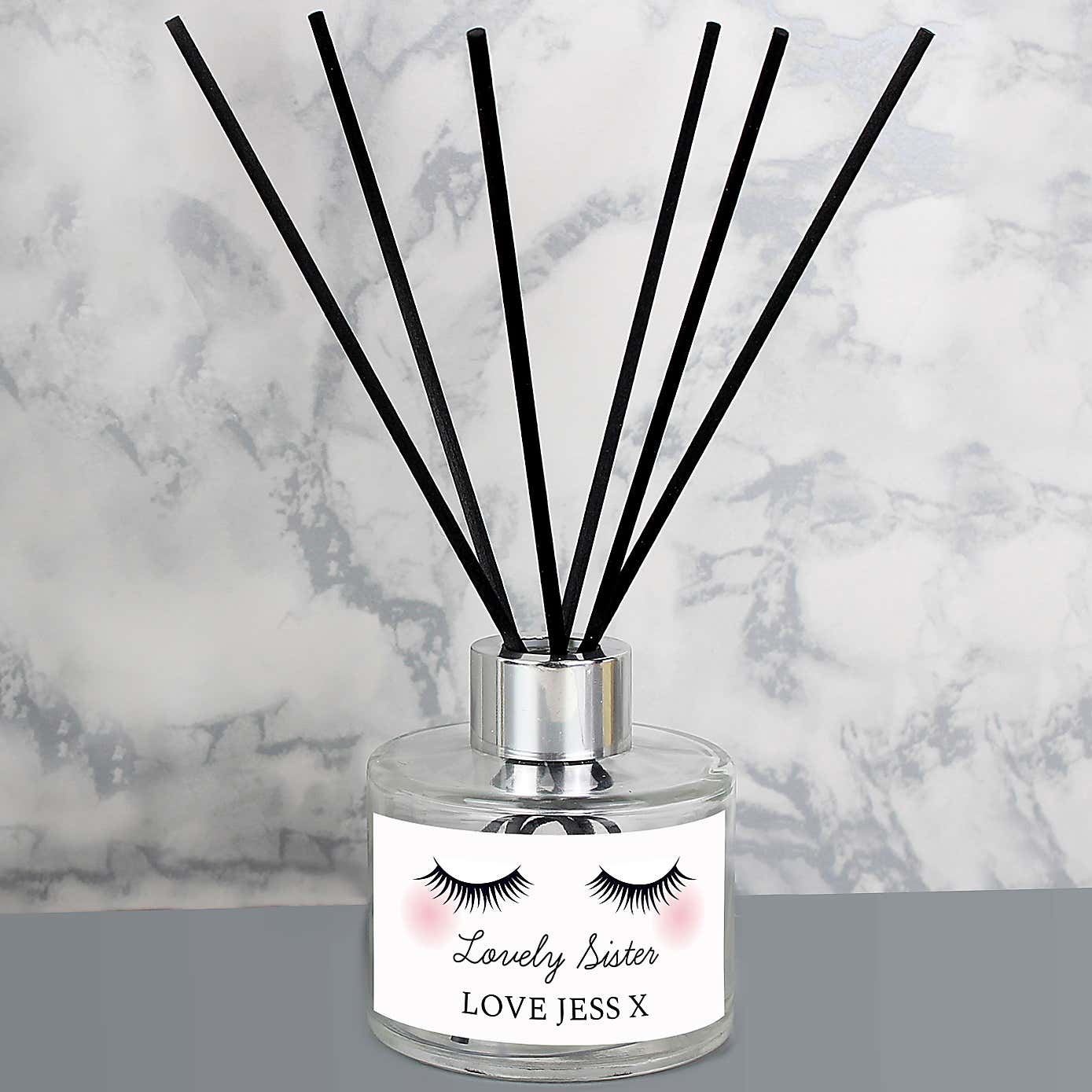 Personalised Eyelashes Reed Diffuser
