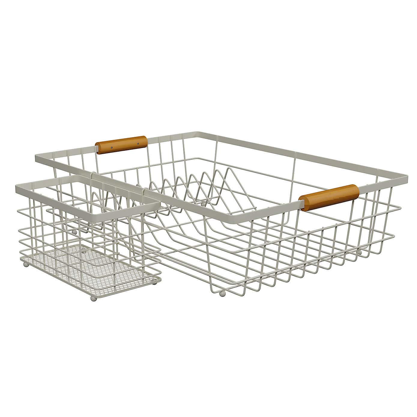 Cream and Bamboo Drainer