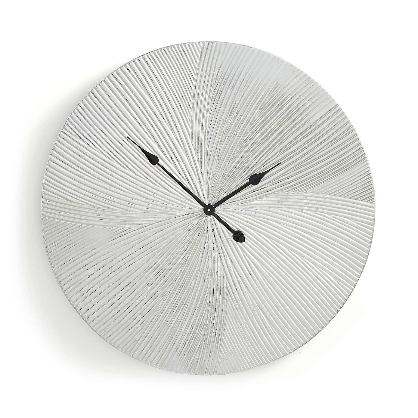 Ribbed Metal Clock 70cm