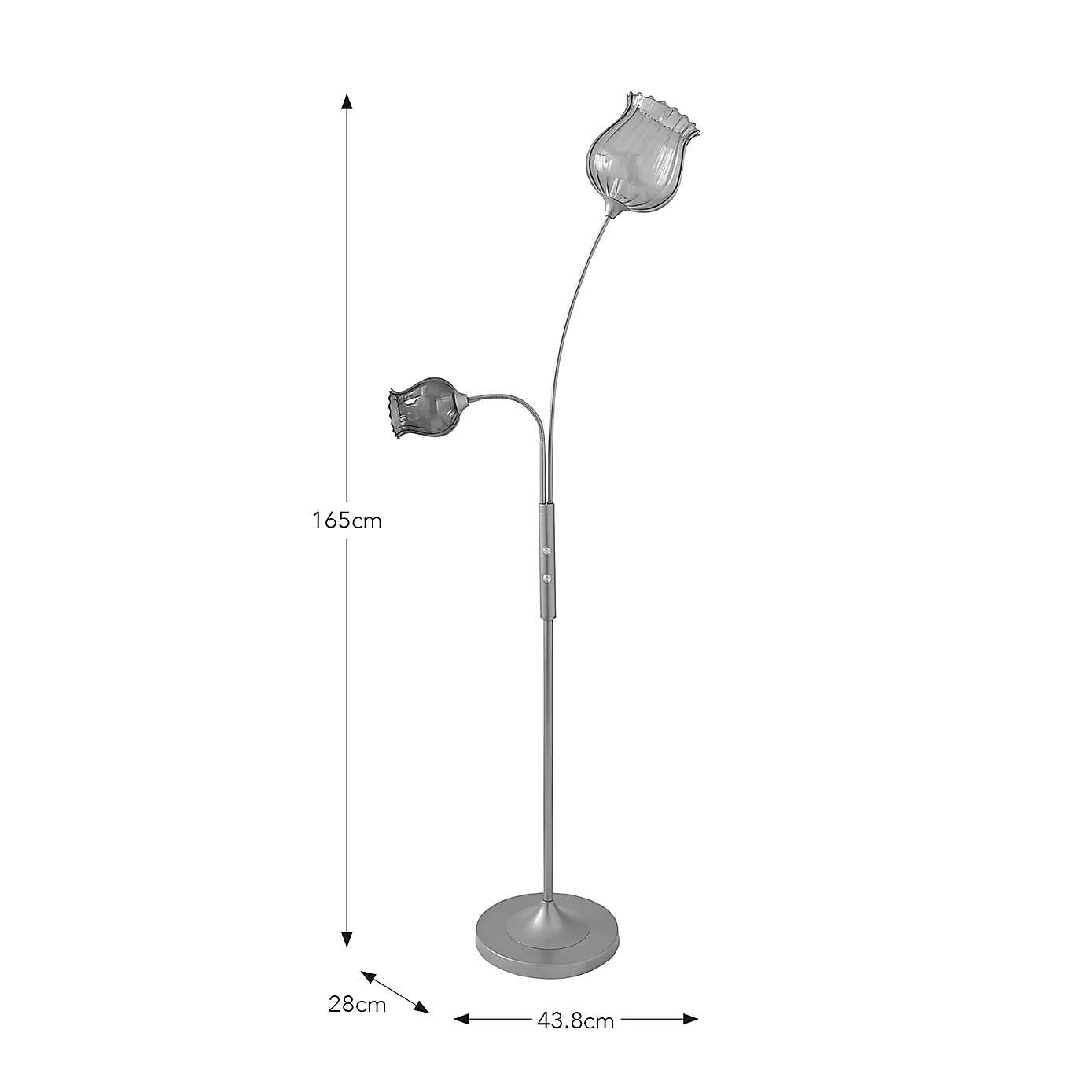 Peony Adjustable Mother and Child Floor Lamp