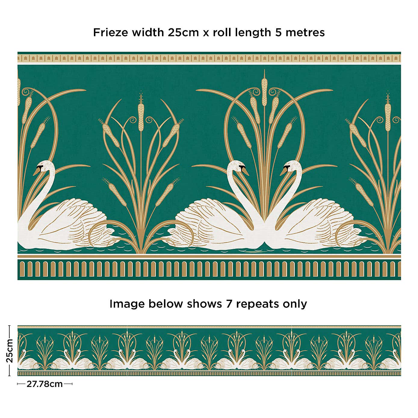 Swan Frieze Border