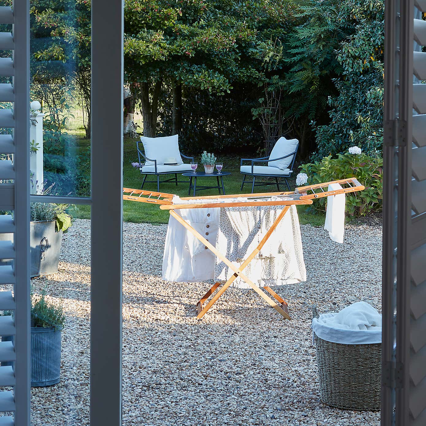 Round Seagrass Log Basket