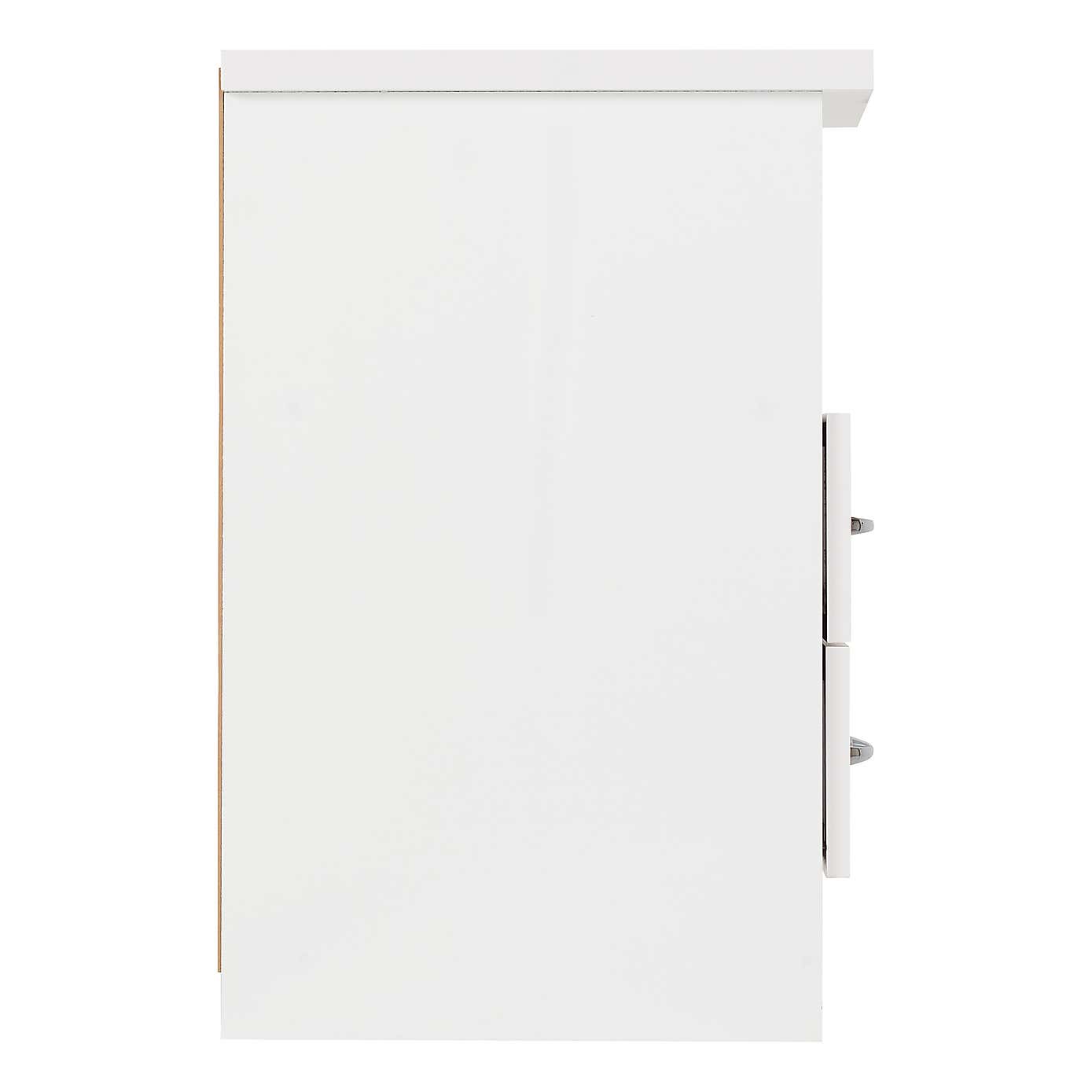 Nevada 2 Drawer Bedside Table