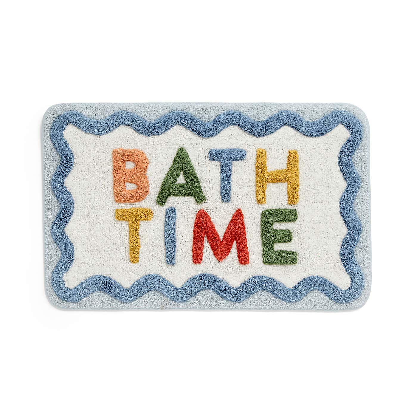 Bath Time Slogan Bath Mat