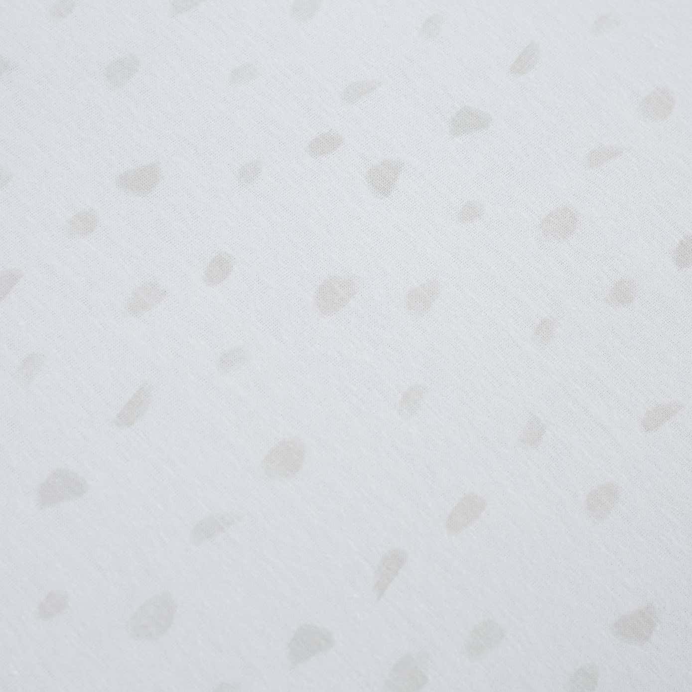 Grey Spotted 100% Jersey Cotton Reversible Cot Bed / Toddler Duvet Cover and Pillowcase Set